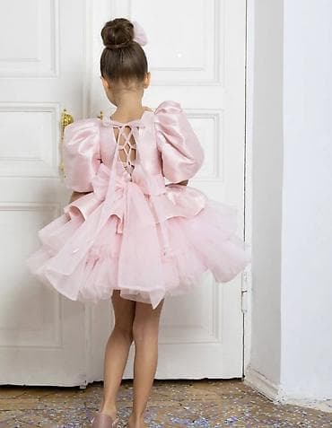 Детское платье, цвет - Розовый
