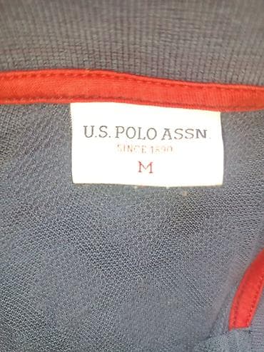 Футболки: Мужская футболка, M, Us Polo Assn, Б/у, цвет - Синий, Самовывоз — 2