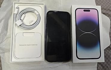 ipone 14: IPhone 14 Pro, Б/у, 256 ГБ, Коробка, 77 % — 1