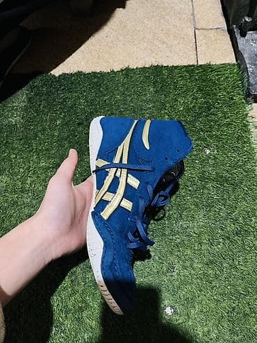 секонд хенд обувь: Мужские кроссовки, 38, Asics, Б/у, цвет - Синий, Самовывоз, Платная доставка — 3