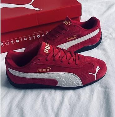 слипоны puma: Мужские кроссовки, 39.5, Puma, Б/у, цвет - Красный — 1