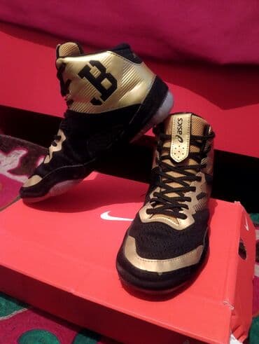 футбольные бутсы predator: Борцовки Асикс( Жордан Барроуз) Бу Качество: Люкс Цвет: Золотой — 2