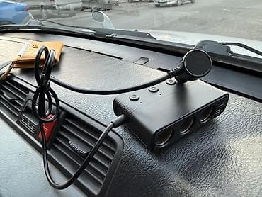 Автоэлектроника: Автомобильный разветвитель прикуривателя usb type c дисплей; — 3