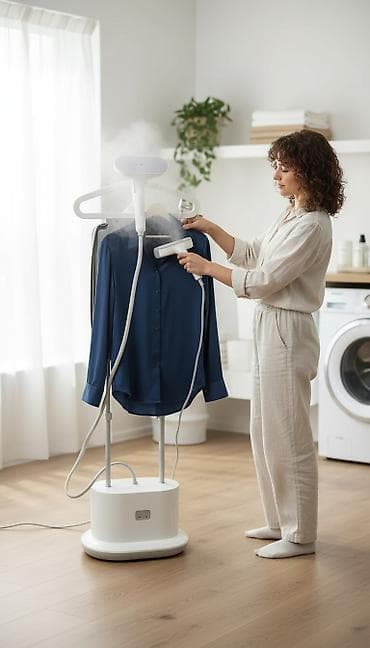 Отпариватель Вертикальный, 2 л, Противокапельная система, Долив воды в процессе глажки, Автоотключение