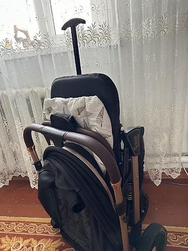 анекс коляски бу: Коляска, цвет - Черный, Б/у — 4