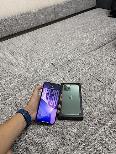 IPhone 13 Pro Max, Б/у, 128 ГБ, Alpine Green, Коробка, Кабель, Чехол, 87 % — 3