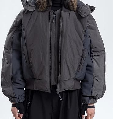 Бомбер, Зима, Трикотаж, Оверсайз, L