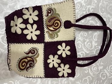 барсетки пума в бишкеке: Валяная сумка из фетра ручной работы. - Материал: плотный — 1