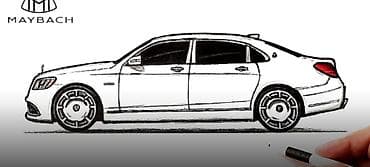 журналы автомобильные: Авторские скетчи автомобилей — набор иллюстраций - Ручная графика — 5