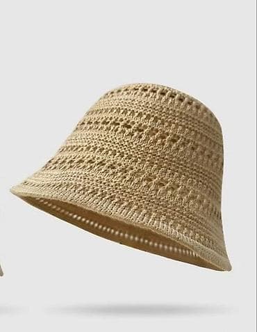 восточные: Шляпа, Панама, Лето, Рафия, Вязаная модель — 1