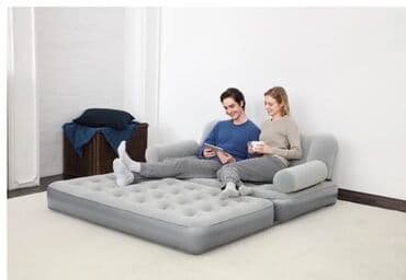 надувные диваныматрасы для сна: Надувной диван, Новый, Платная доставка, Самовывоз, Бесплатная доставка, цвет - Серый — 2