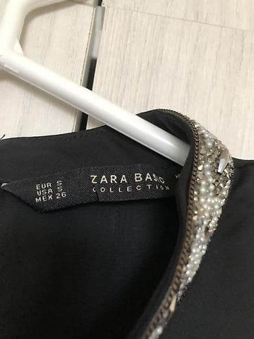 Блузки: Блуза ZARA BASIC Collection - Цвет: черный - Размер на ярлыке: S (EUR — 2