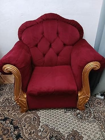 раскладной диван кресла: Прямой диван, Б/у — 2