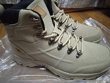 Босоножки, сандалии, шлепанцы: Мужские треккинговые ботинки цвета бежевый песок - Высокая модель с — 2