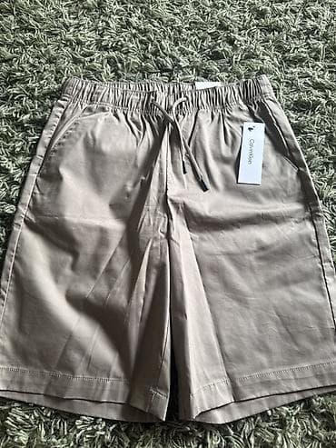 хлопя: Мужские шорты, S, Calvin Klein, Новый, цвет - Бежевый, Самовывоз, Платная доставка — 1