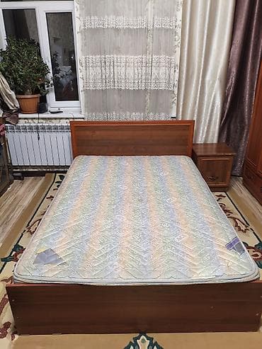 сколько стоит двуспальная кровать: Кровать двуспальная с изголовьем + матрас - Классическая кровать из — 2