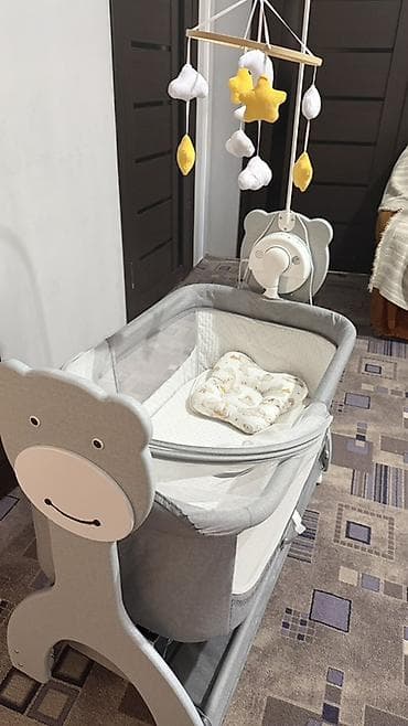 fidget cube: Детская колыбель-люлька с маятниковым механизмом и мобилью - Тип — 2