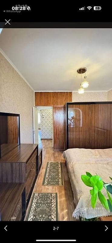 квартира 3х комнатный: 3 комнаты, 62 м², Аламедин-1 мкр 105 серия, 4 этаж, Косметический ремонт — 5