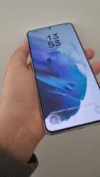 покупаю книги: Samsung Galaxy S21 Plus 5G, Колдонулган, 128 ГБ, түсү - Кызгылт көк, 2 SIM — 3