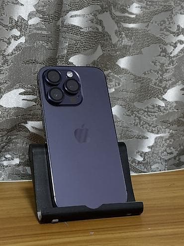 macbook pro 14 m1 pro бишкек: IPhone 14 Pro, Колдонулган, 256 ГБ, Deep Purple, Каптама, 77 % — 1