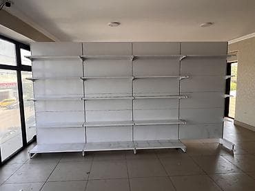 Торговое оборудование: Торговый стеллаж островной металлический 4 метр - Конструкция — 1