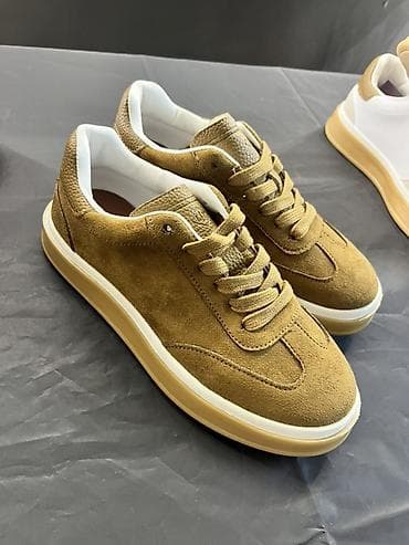 белые кеды: Кроссовки, 37, 40, 36, Loro Piana, Новый, цвет - Коричневый, Бесплатная доставка — 4