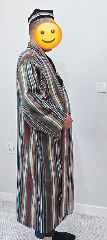 мужские пижамы: Традиционный мужской халат-чапан в полоску. Стиль Узбекский или — 2