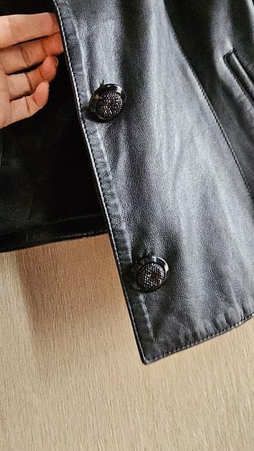 Прокат одежды: Натуральная кожа пиджак размер 46-48 немного порвало у кармана, при — 3
