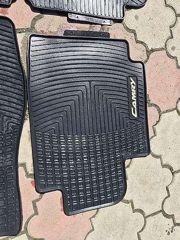 mini vci: Родные Резиновые Полики Для салона Toyota, цвет - Черный, Б/у, Самовывоз — 5
