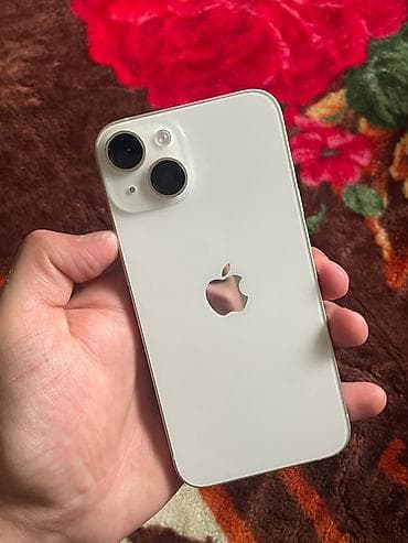 IPhone 14, Б/у, 128 ГБ, Белый, Зарядное устройство, 83 %