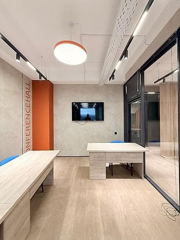 Кеңселерди ижаралоо, 86 м², Бизнес борборунда, Жабдуулары менен