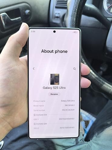 mortal combat: Samsung Galaxy S25 Ultra, Б/у, 256 ГБ, цвет - Черный, 2 SIM — 2