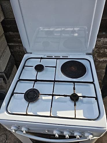 печка очок: Плита INDESIT, комбинированная (газ + электрическая) - Варочная — 3