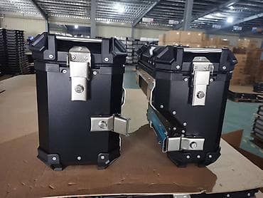 деревянные чехлы: Алюминиевые боковые кофры для мотоцикла с крепежом - Материал кофров — 1