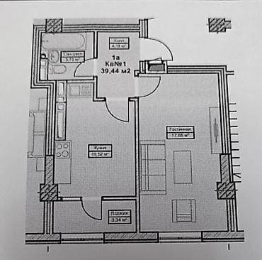 gala group: 1 комната, 40 м², Элитка, 8 этаж, Готовая ПСО (под самоотделку) — 3