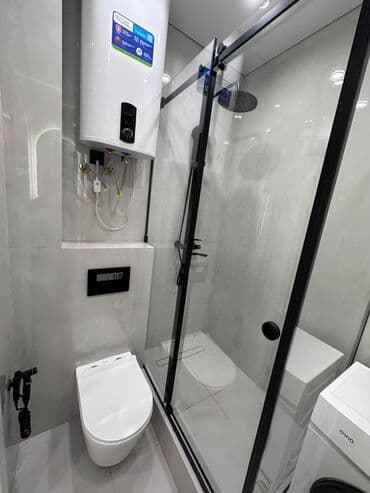 сдаю квартиру 2 к студ центр новый ремонт в квартире имеется все необходимое район панфиловабоконбаева: 2 комнаты, 40 м², Элитка, 8 этаж, Дизайнерский ремонт — 10