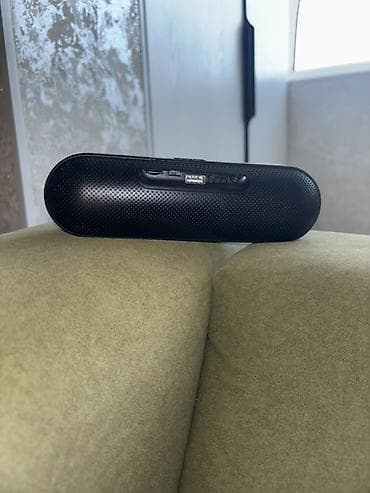 колонка бумбокс: Портативная Bluetooth-колонка (черная, цилиндрическая форма “пилюля”) — 2