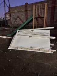 бу эшиктер ош: Жабык ички эшик, Боёлгон, Кыргызстандан, түсү - Ак, 200 * x 80 см, Колдонулган — 5