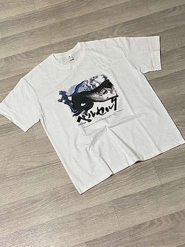 перчатка для рисования: Мужская футболка, L, XL, Новый, цвет - Белый, Самовывоз, Платная доставка — 1