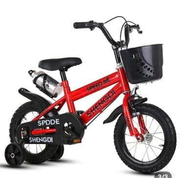 велосипед 12: Детский велосипед, 4-колесный, 4 - 6 лет, Для девочки, Новый — 1