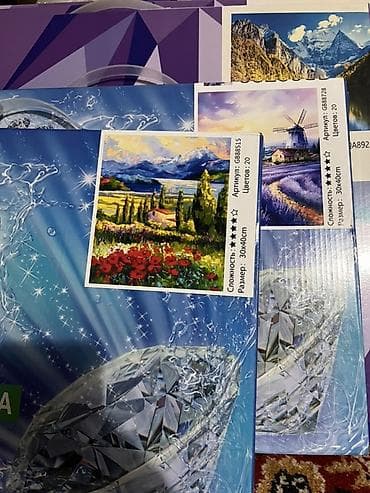 Сүрөттөр жана портреттер: Алмазные мозаики (картины стразами) - Тематики на выбор: лошади в — 4