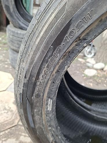 r15 ist: Шины 245 / 45 / R 19, Лето, Б/у, Пара, Легковые, Корея, Hankook — 3
