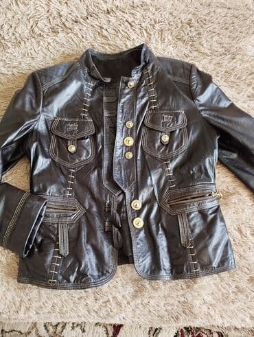 Киреге берилүүчү кийимдер: Продаю куртку кожанную размер 46/48проивотство Турция в хорошем — 1