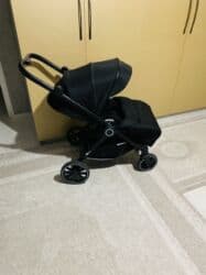 детская коляска с дождевиком: Балдар арабасы, түсү - Кара — 36