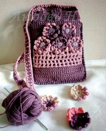 сумка для школы: Ищите подарок? Подарите вязаную сумочку ., Можно под мобильный — 1