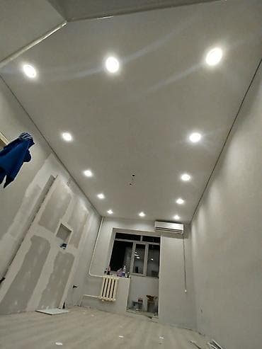 Кызматтар: Керме шыптар Жылтырабаган, 3D потолоктор, Жылтырак Монтаждоо, Демонтаждоо, Акысыз ченөө — 7