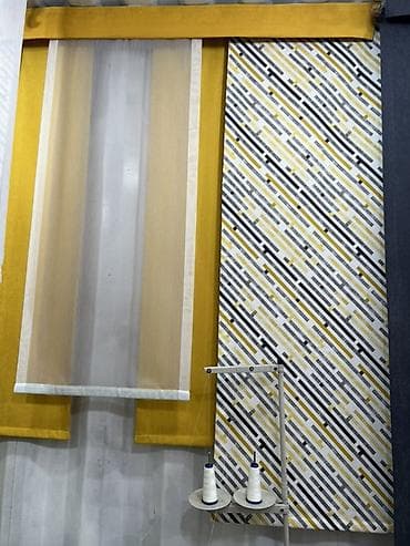 бегунью: Японские панели, Полиэстер, Светонепроницаемая, Изготовление на заказ, Для кухни — 2