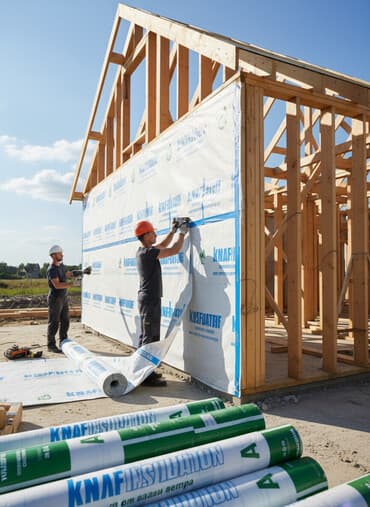 купить мульчирующую пленку: Ветрозащитная мембрана Knauf Insulation для наружного применения — 1