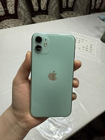 apple iphone 11: IPhone 11, Б/у, 128 ГБ, Зеленый, 73 % — 1
