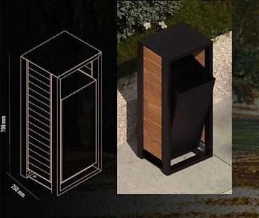 Урна уличная дизайнерская - Тип: напольная урна для мусора -
